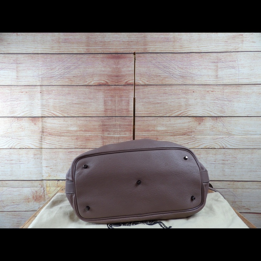 Burberry mauve leather hobo - Picture 4 of 5